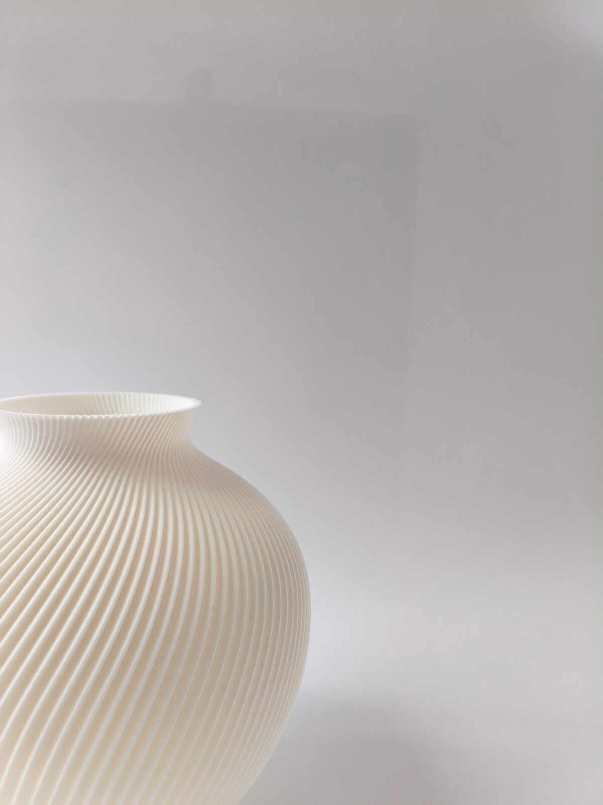 Nautilus Vase Quartz White MACRO 2